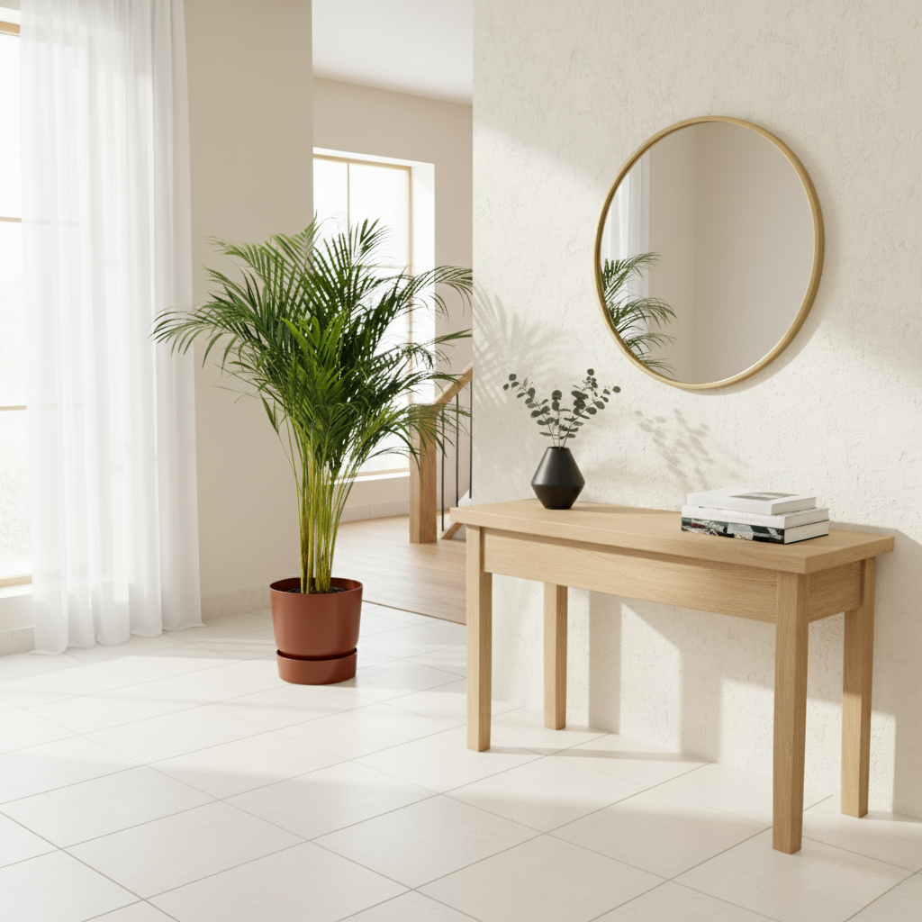 Combi deal - Areca palm + Elho Greenville Round - 130 cm