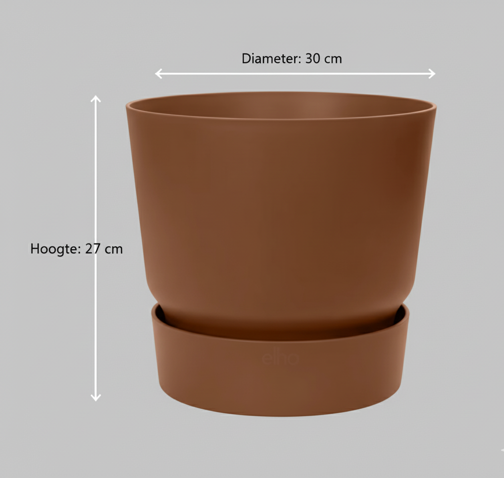 Combi deal - Areca palm + Elho Greenville Round - 110 cm
