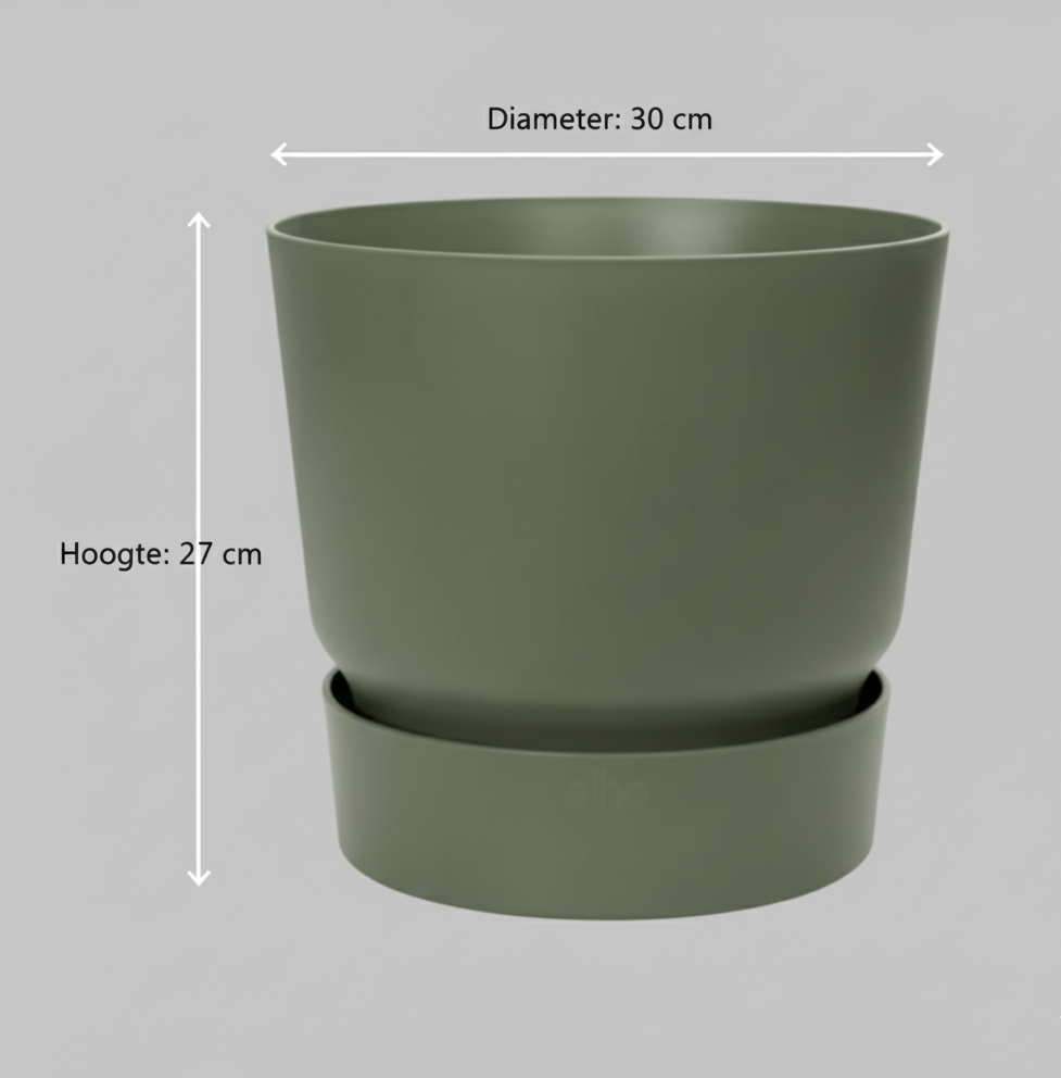 Combi deal - Areca palm + Elho Greenville Round - 110 cm