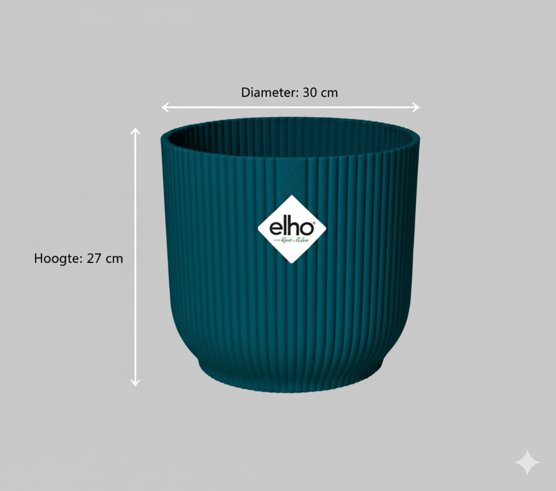 Combi deal - Kentia palm + Elho Vibes Fold Round - 180 cm