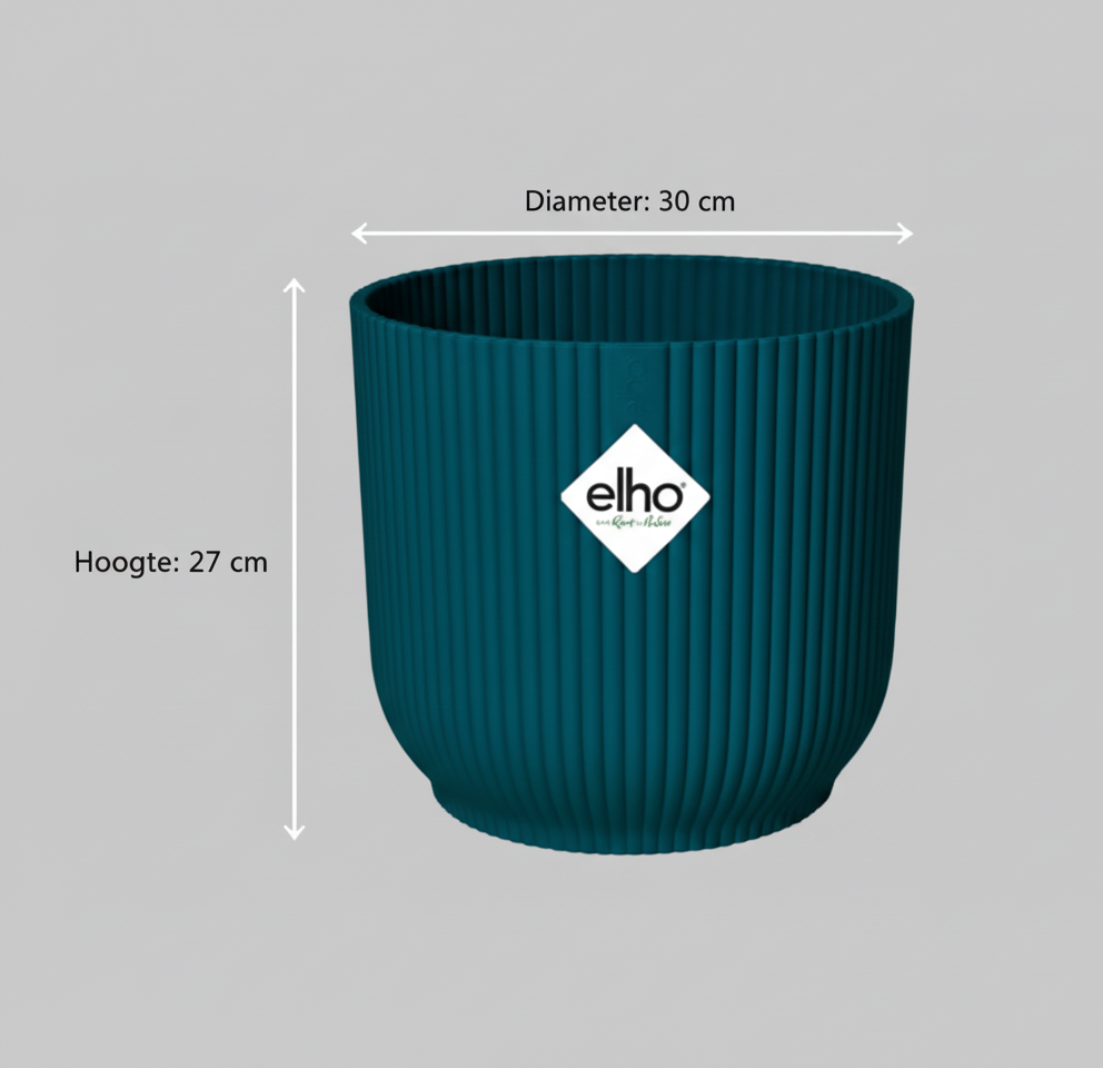Combi deal - Monstera Pertusum + Elho Vibes Fold Round - 150 cm