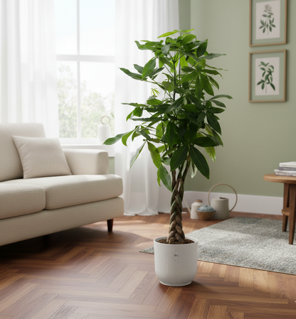 Combi deal - Pachira Aquatica + Elho Vibes Fold Round - 160 cm