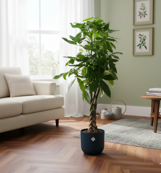 Combi deal - Pachira Aquatica + Elho Vibes Fold Round - 160 cm