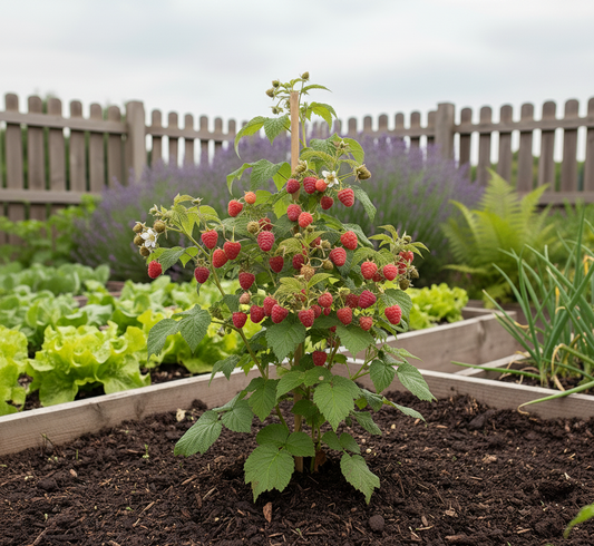 Biologische frambozenplanten
