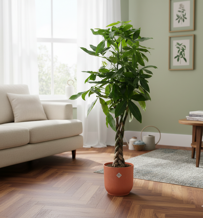 Combi deal - Pachira Aquatica + Elho Vibes Fold Round - 160 cm