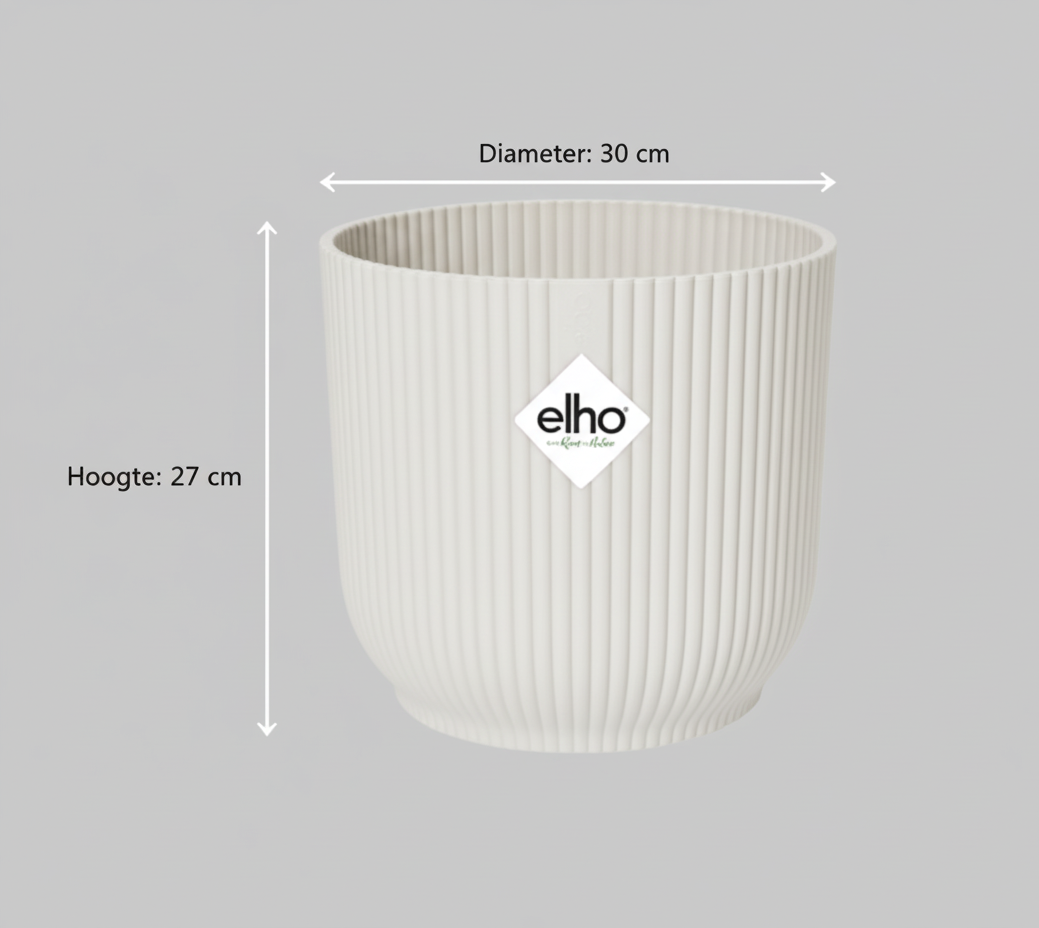 Combi deal - Monstera Pertusum + Elho Vibes Fold Round - 150 cm