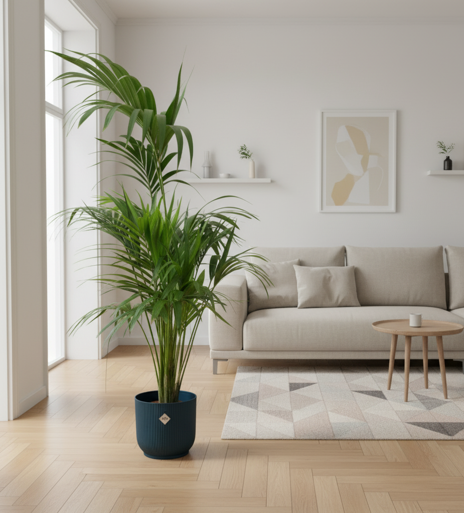 Combi deal - Kentia palm + Elho Vibes Fold Round - 180 cm