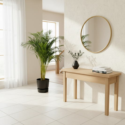 Combi deal - Areca palm + Elho Greenville Round - 130 cm