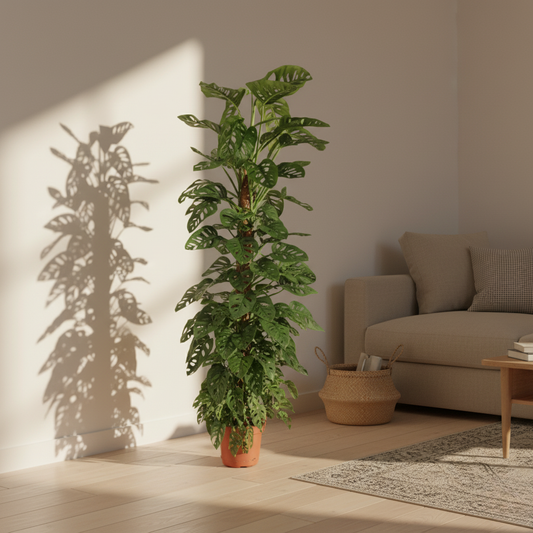 Monstera monkey leaf klimplant - 170 cm