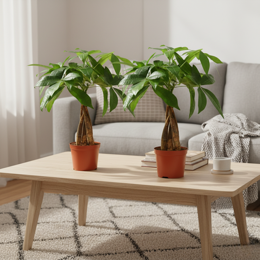 Pachira Aquatica Gevlochten Stam - 35 cm