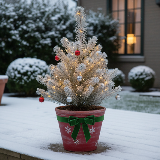 Mini kerstboom wit