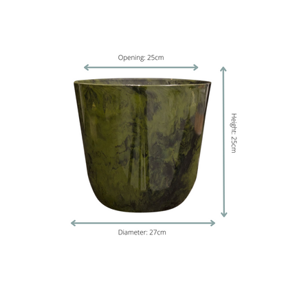 Pot Palermo marble groen